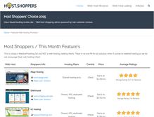 Tablet Screenshot of hostshoppers.com